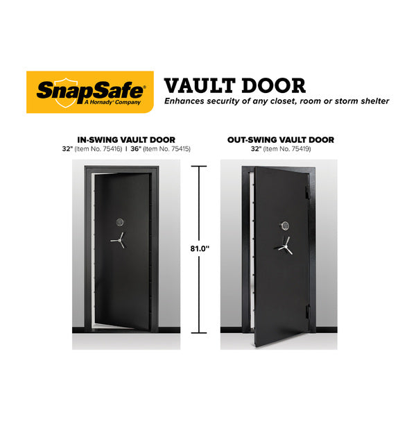 Snap Safe Vault Door - Model 75419 - 32" Out-Swing Vault Door